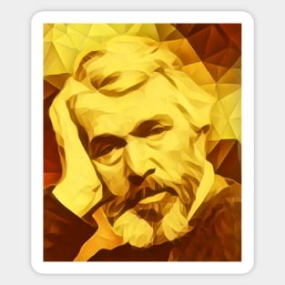 Thomas Carlyle Golden Portrait | Thomas Carlyle Artwork 12 Sticker